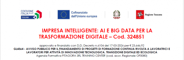 IMPRESA INTELLIGENTE: AI E BIG DATA PER LATRASFORMAZIONE DIGITALE – Cod. 324851